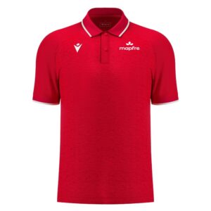 Polo poliéster micromesh Aulos RED mapfre